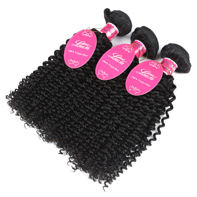 Deep Curly Human Hair Bundles - Brazilian 10A Hair Extensions
