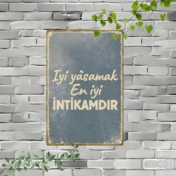 Metal Tin Wall Sign - 20 cm x 20 cm Decorative Art