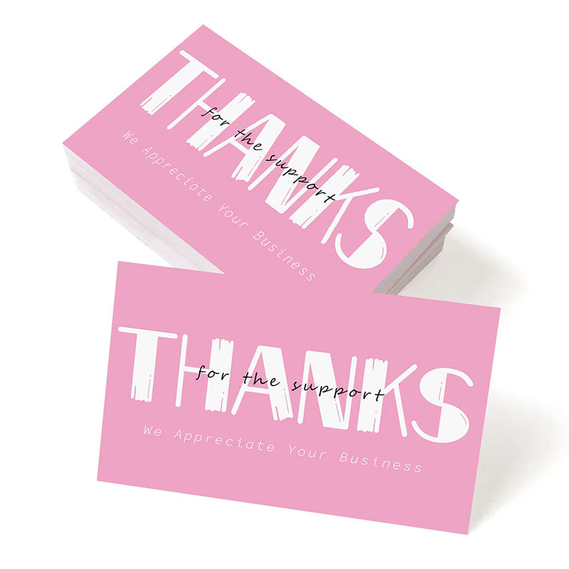 Thank You Greeting Cards Set for Weddings Parties & Holidays - 50 Pack
