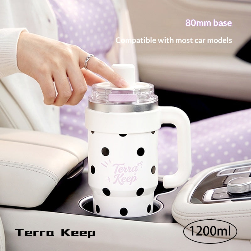 Large Capacity Ceramic Covered Water Bottle with 316L Inner Tank – Multiple Styles & 1200ML