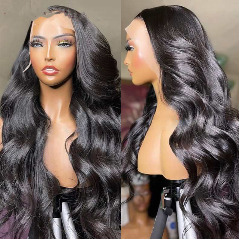 Long Wavy Lace Wig for Women - 100% Human Hair, 150% Density, 10-16 Inch Options
