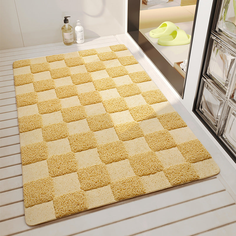 Non-Slip Waterproof Bathroom Floor Mat - 45x75cm, PVC, Multiple Colors