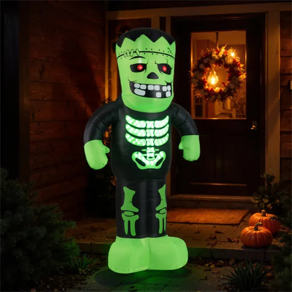 LED Inflatable Frankenstein Decor - 8.4ft Waterproof Halloween