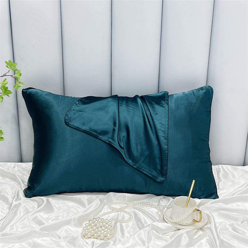 Double-Sided Ice Silk Pillowcase - Soft Rayon & Polyester Bedding Cover
