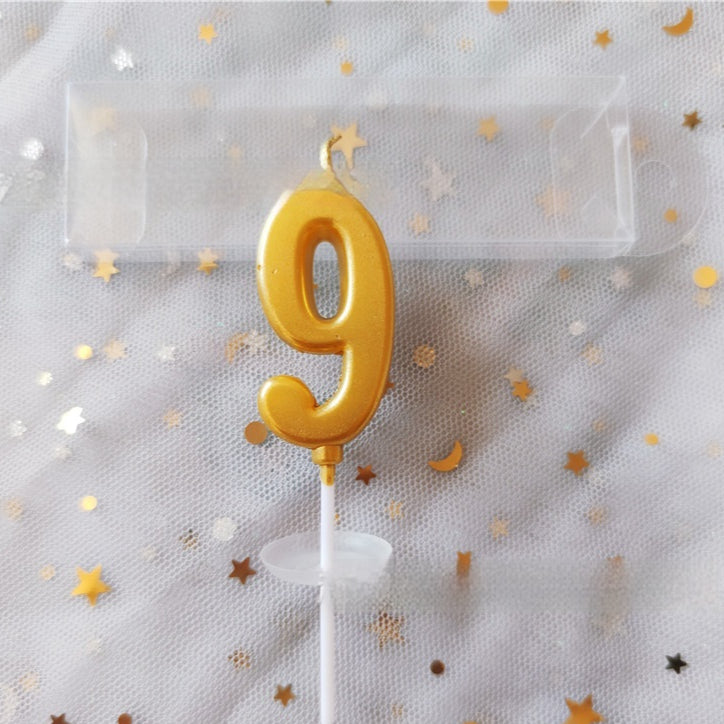 Digital Number Cake Candles Set for Birthday Baking Decoration - 50pcs