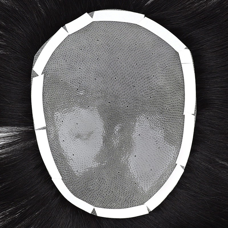 Breathable Bio Scalp Hair Replacement Wig for Men - Natural Color, Short Length