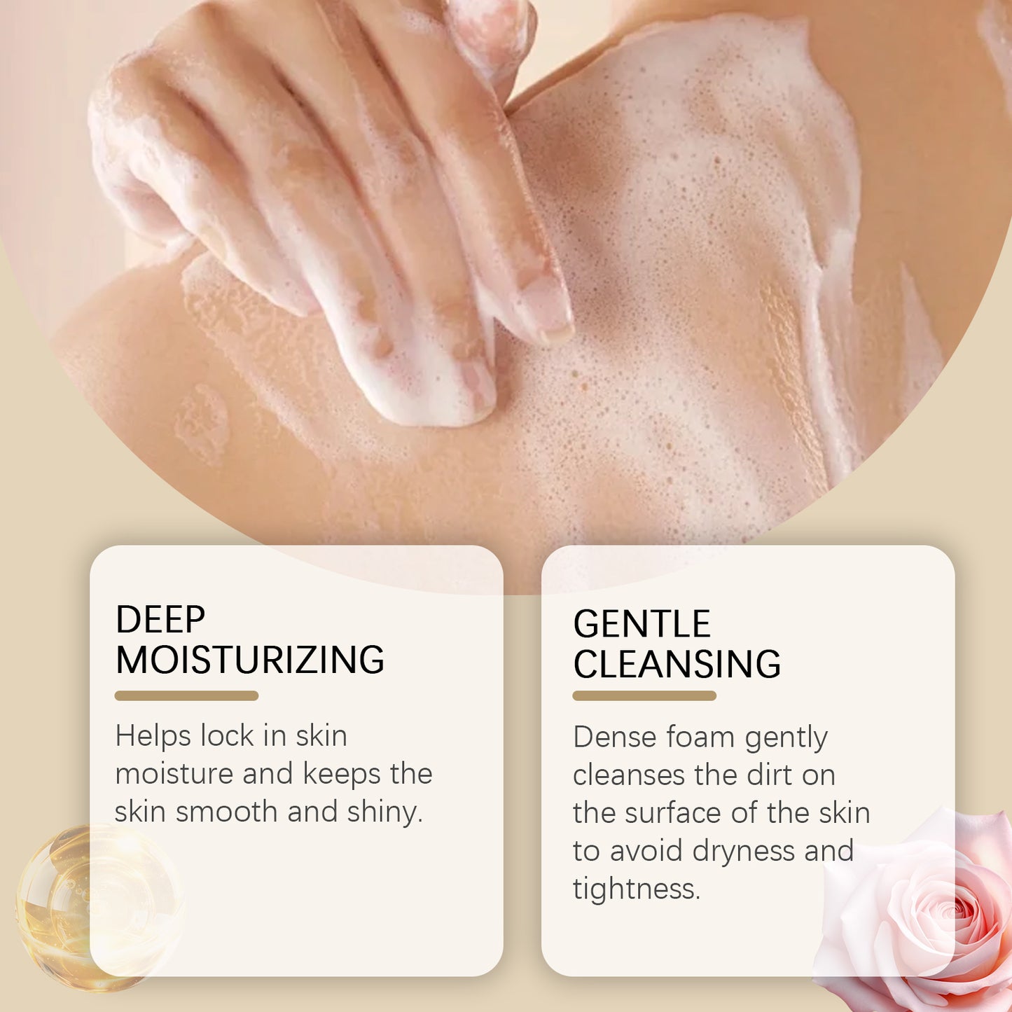 Perfumed Moisturizing Body Wash with Rose Extract - 100ml