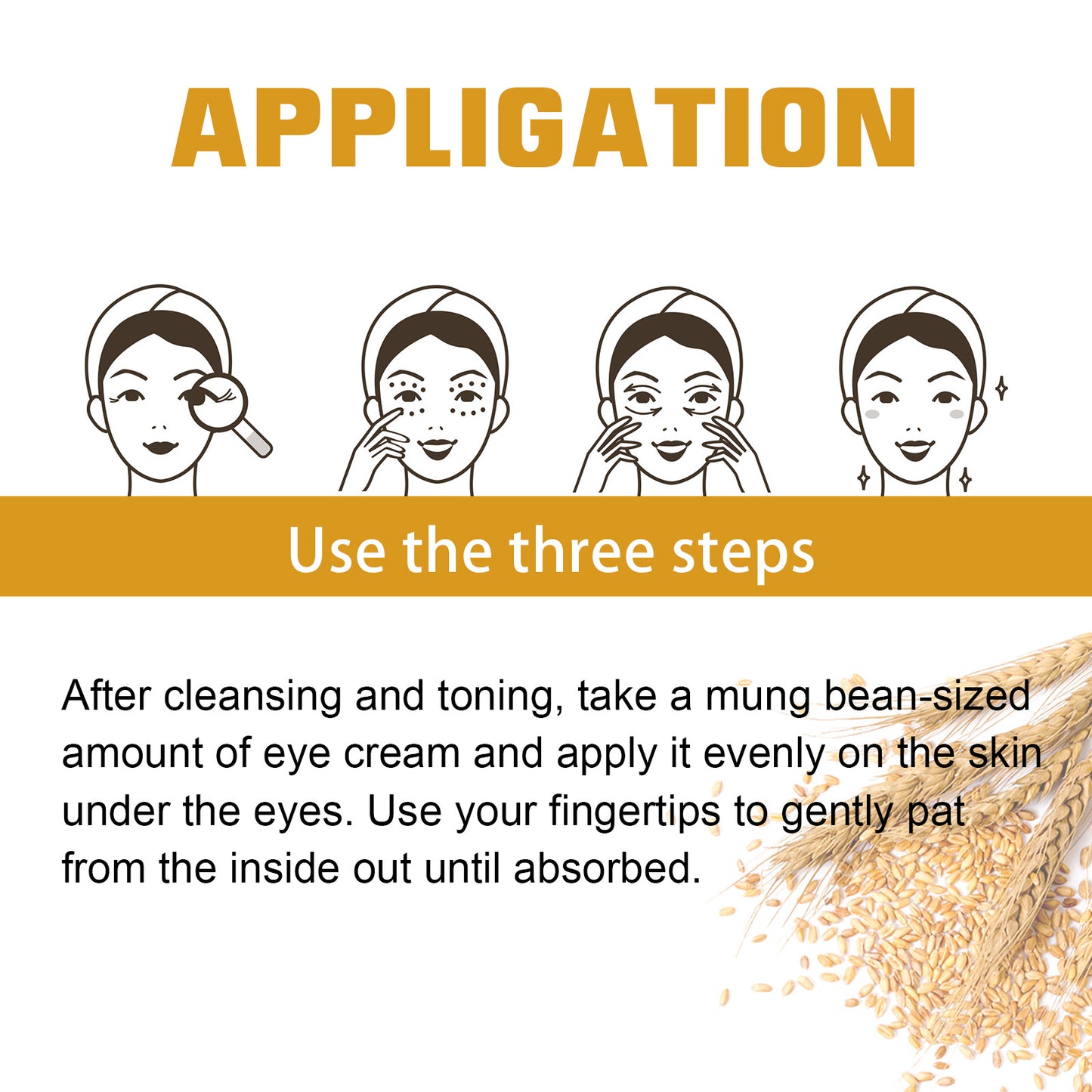 Rice Slurry Moisturizing Eye Cream - Anti-Wrinkle Skin Care