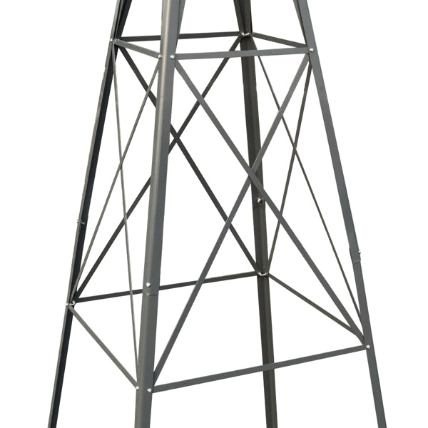 4-Pod Windmill Garden Decor - 8FT Tall Vane Wind Spinner with Steel Construction