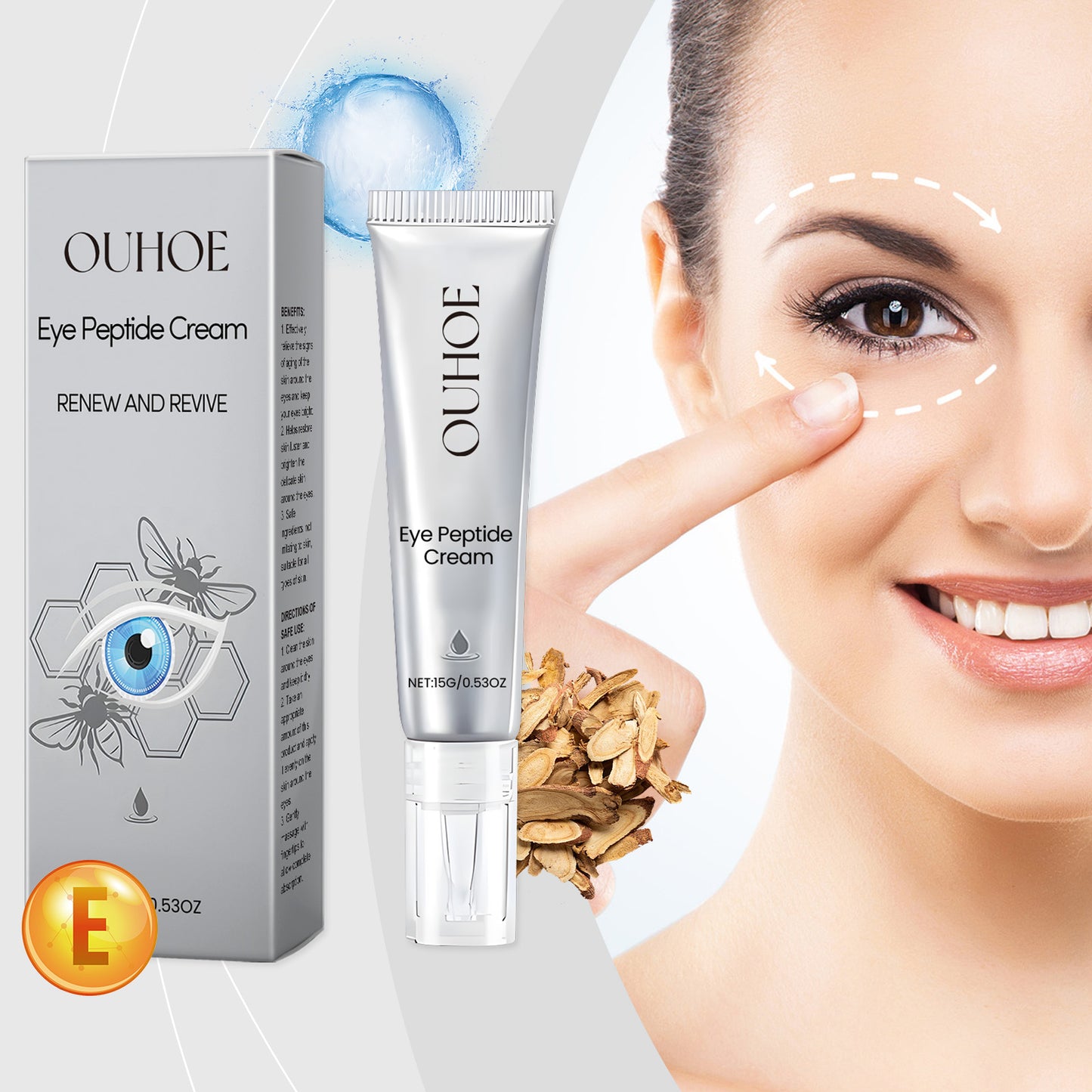 Peptide Eye Cream for Anti-Aging, Hydrating & Fine Line Reduction