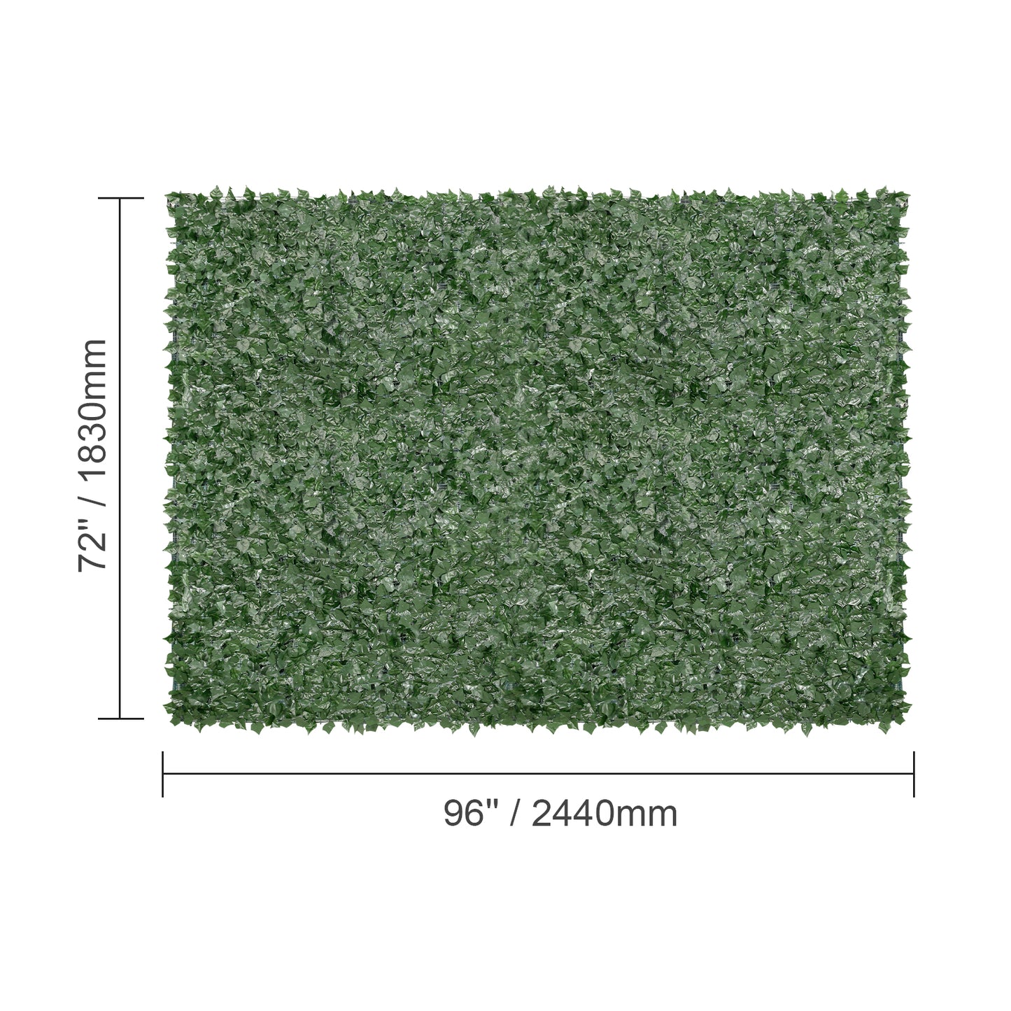 Artificial Green Wall Fence 96x72 Inch Outdoor Ivy Screen Garden Decoration