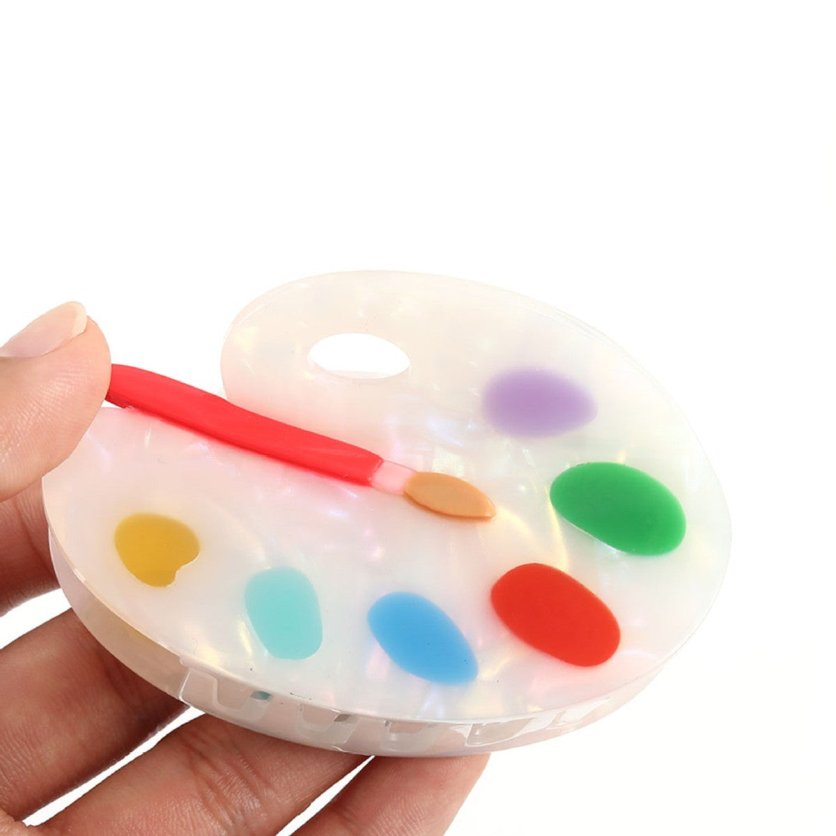 Acetate Hair Clip - Handmade Resin Pigment Design