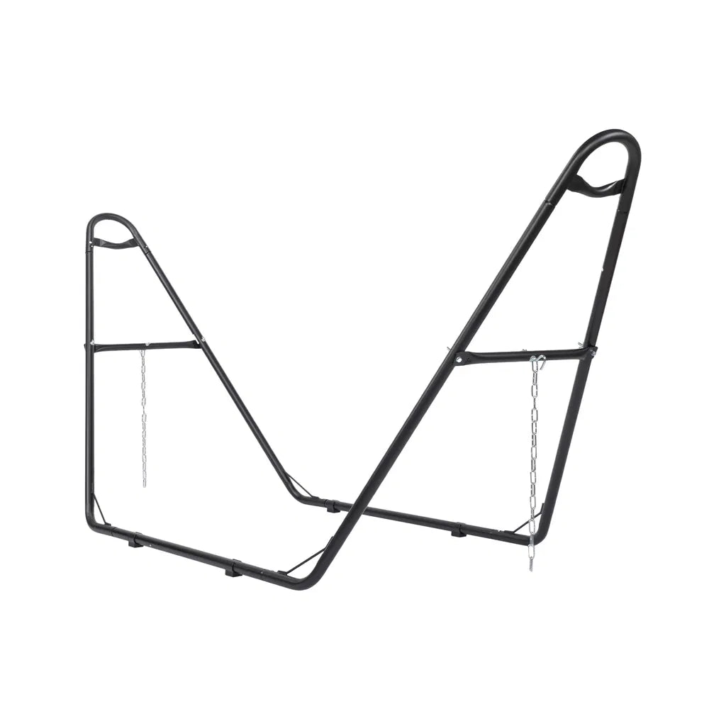 Double-Barrel Hammock Stand Only, Heavy Duty Iron Frame For All