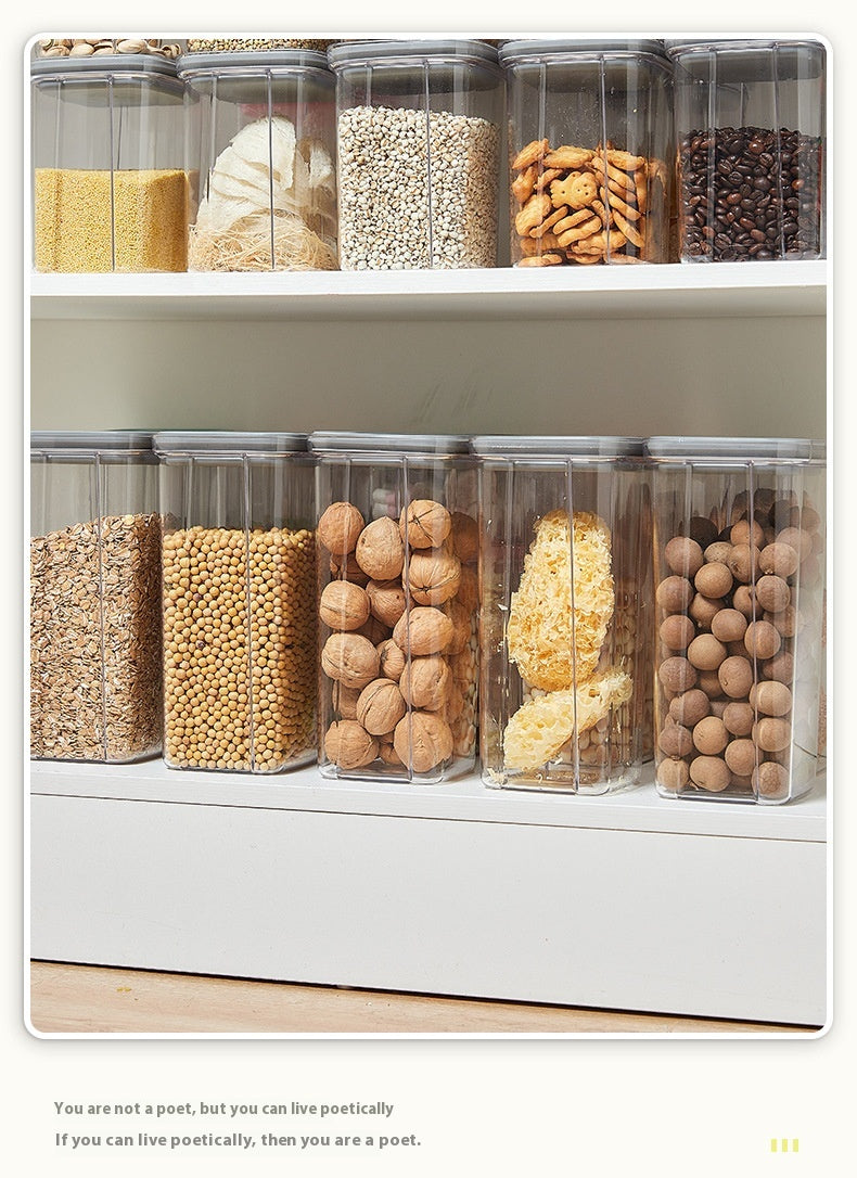 Kitchen Spiral Storage Jar Set - Vacuum Sealed Food Storage Containers