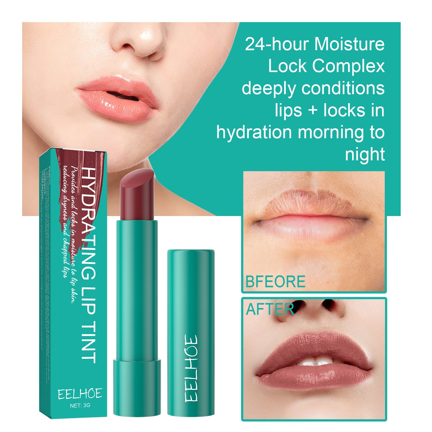 Moisturizing Lip Gloss with Plumping & Fade Line Repair - Hydrating Lip Care