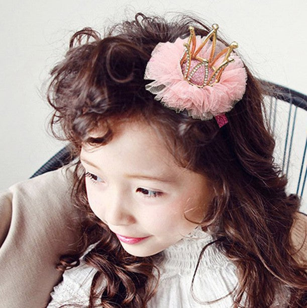 Children's Crown Rhinestone Hair Clip