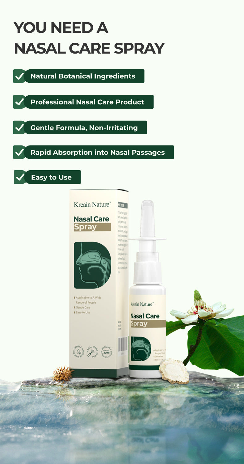 Natural Nasal Relief Spray for Congestion, Runny Nose, and Sneezing