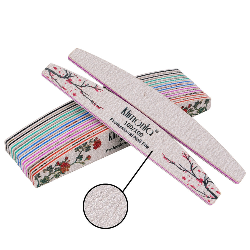 Manicure Nail File Set with Coarse Sandpaper for Nail Repair and Shaping - Multiple Grit Options
