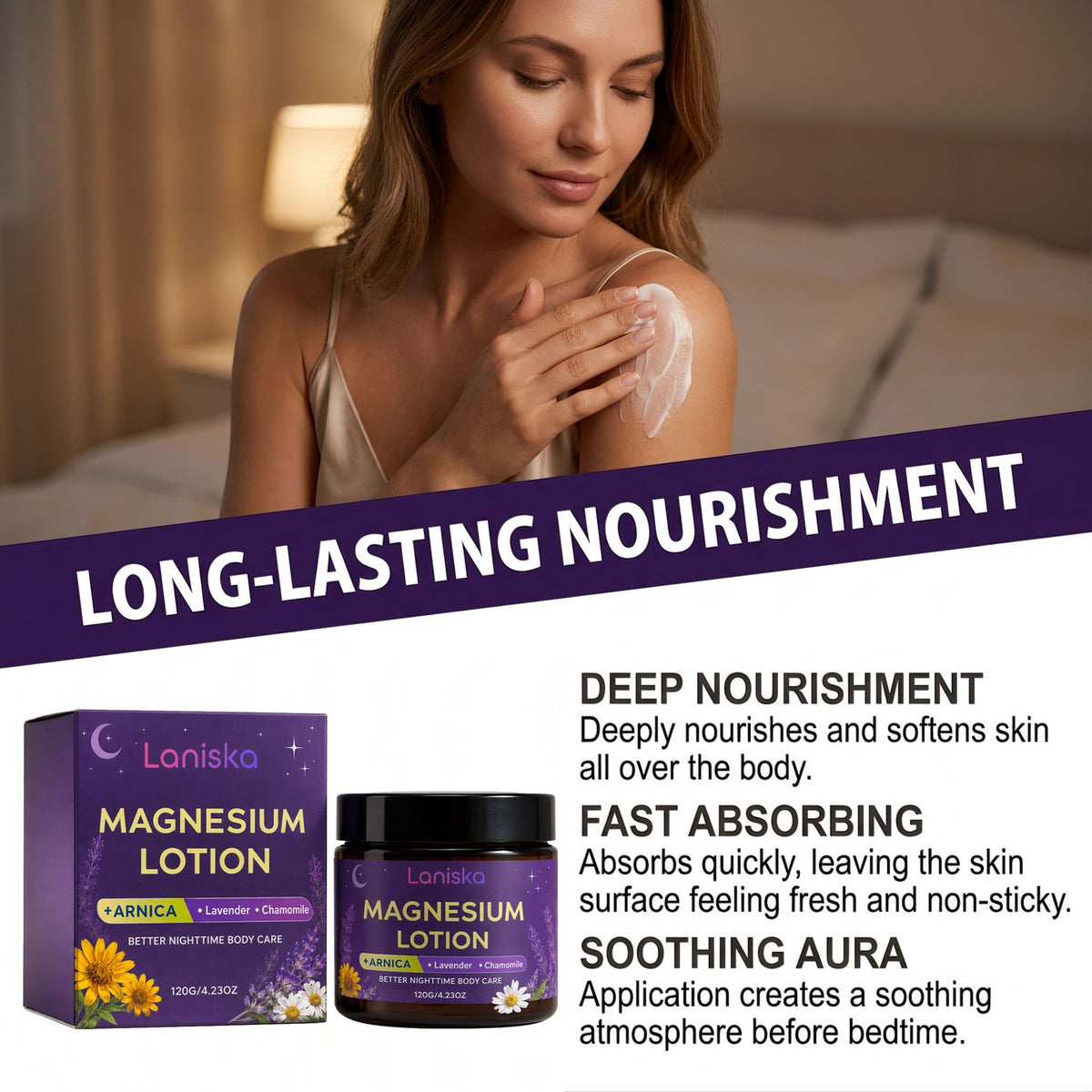Moisturizing And Soothing Body Care Night Magnesium Cream