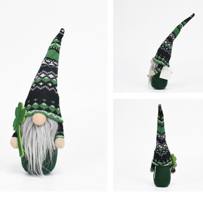 Saint Patrick's Day Baby Doll Decoration - Cloth Faceless Ornament for Home & Party