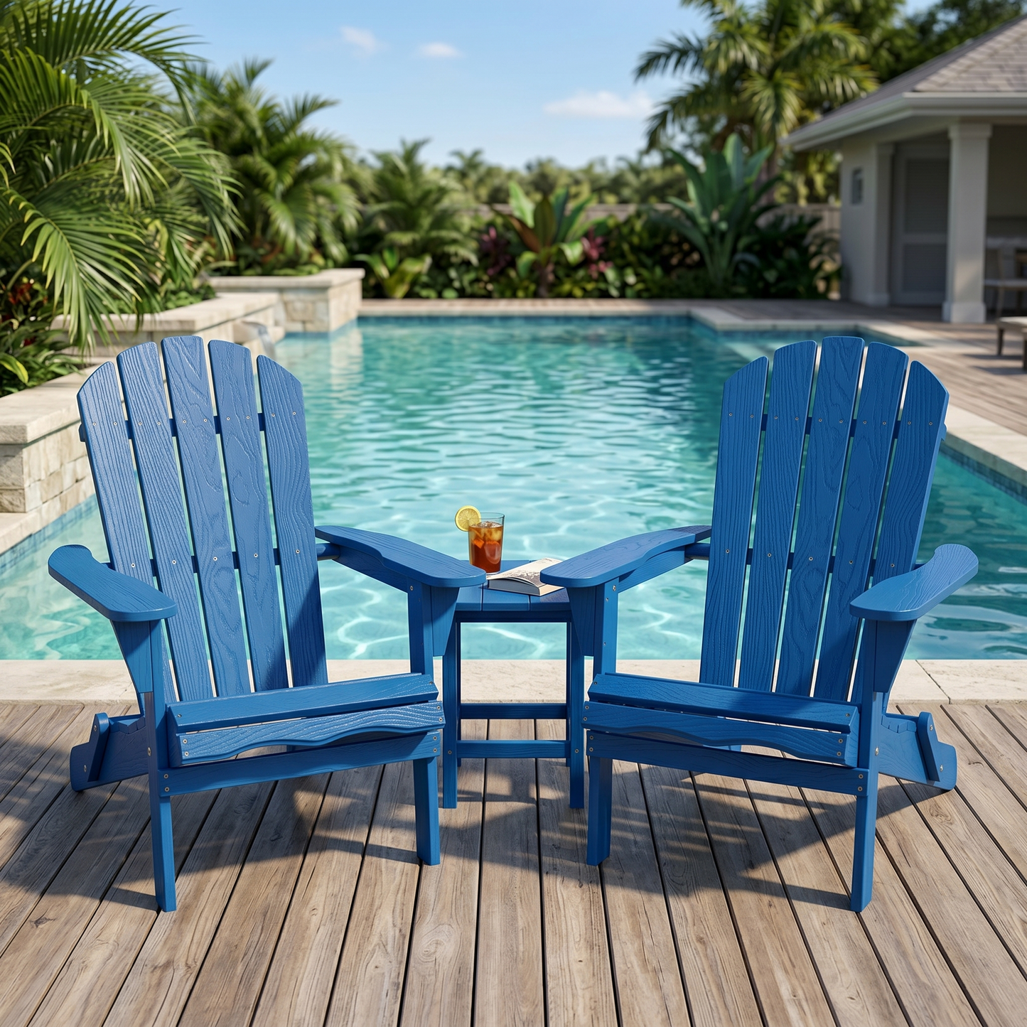 Wood Lounge Patio Chair For Garden Outdoor Wooden Folding Embossed
