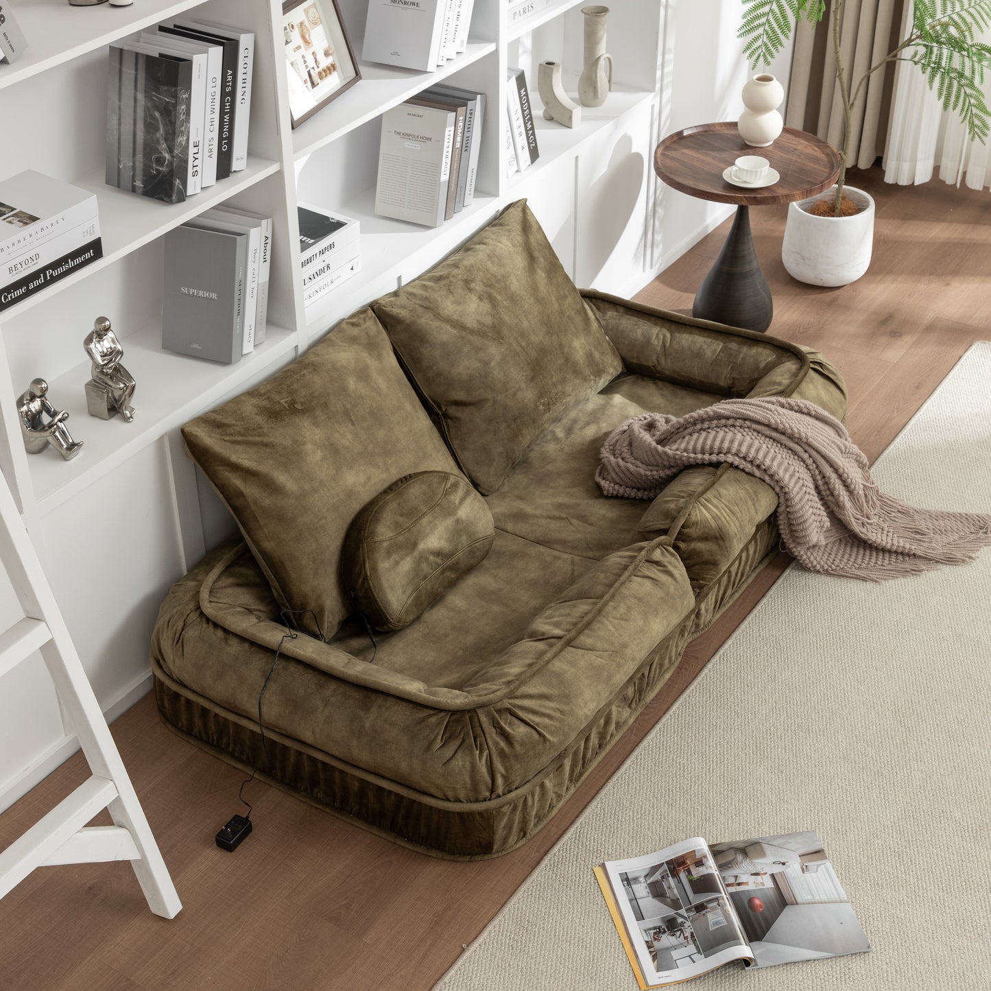 Pet Guardrails for Sofa | Adjustable Floor Bed with Comfort Pillows