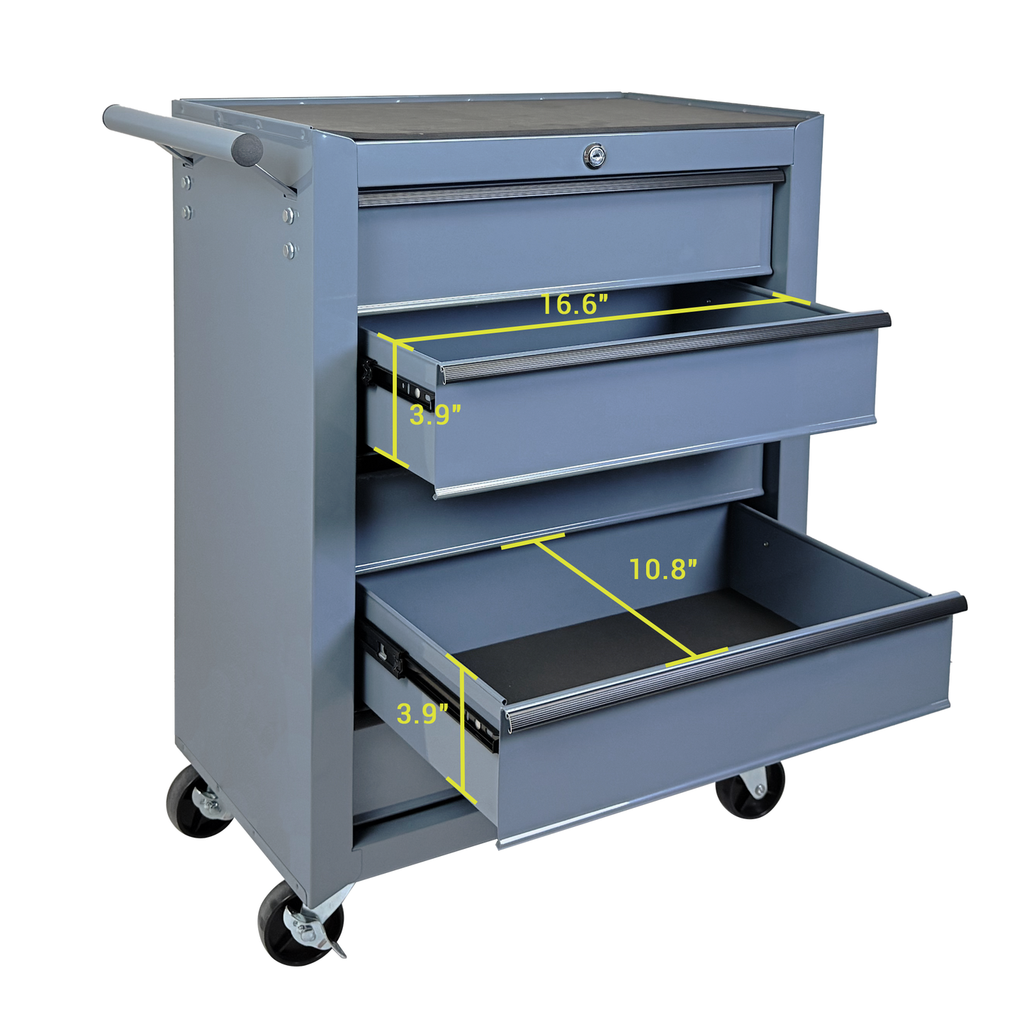20-Inch Metal Rolling Tool Chest with 5 Drawers, Steel Storage Cabinet, Grey