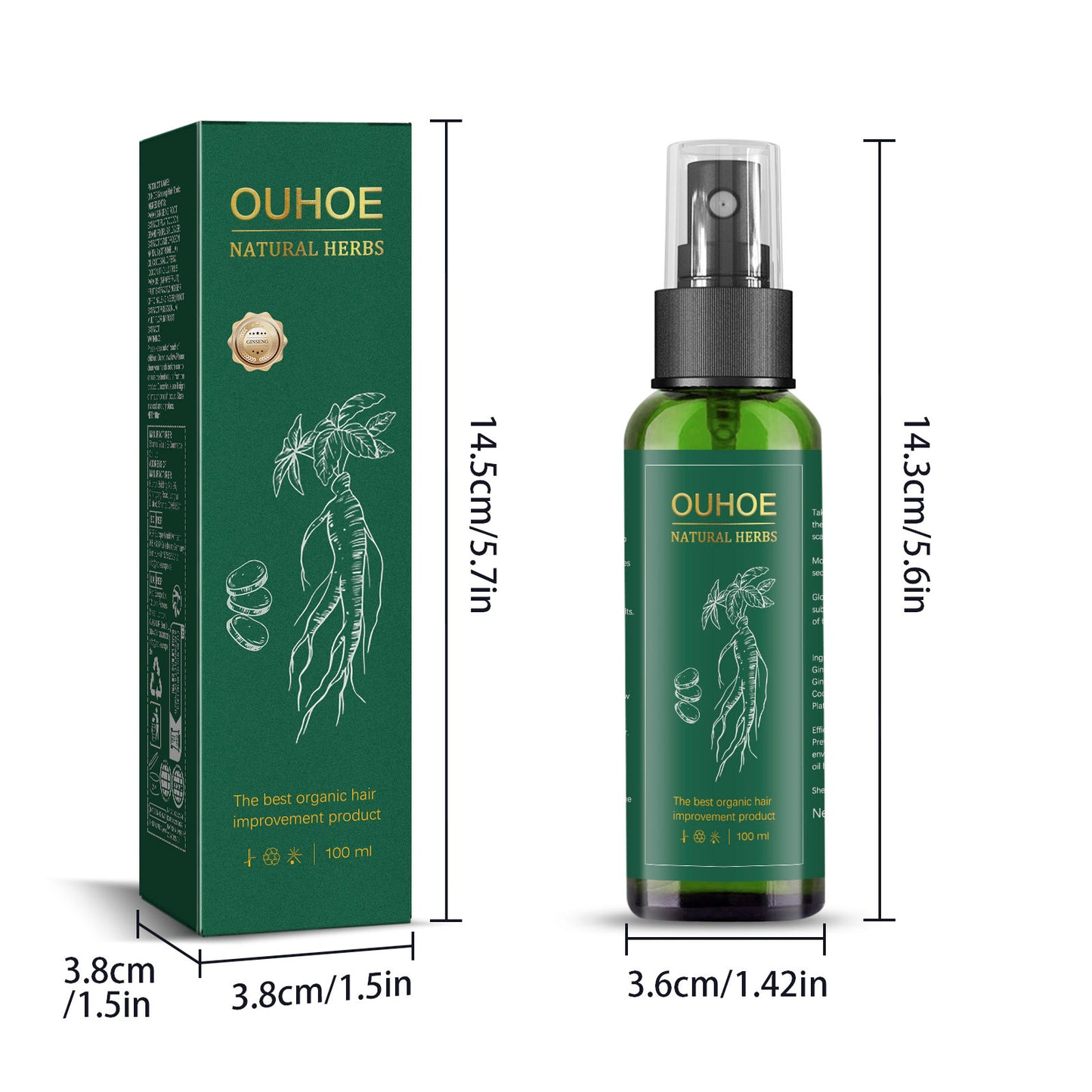 Ginseng Hair Growth Spray - Scalp Care & Hair Loss Treatment