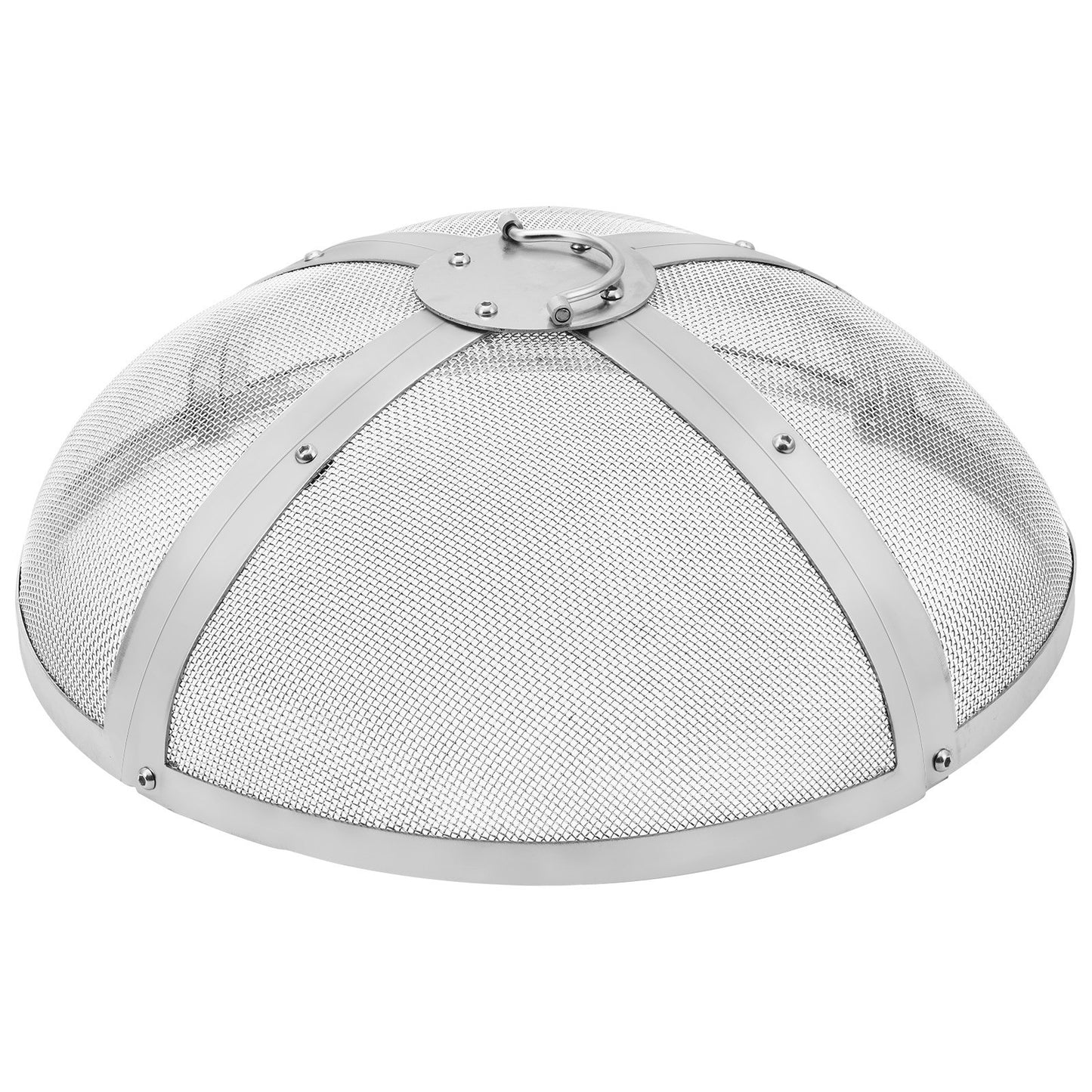 Heavy Duty Round Fire Pit Cover 20 Inch Steel Mesh Screen with Handles