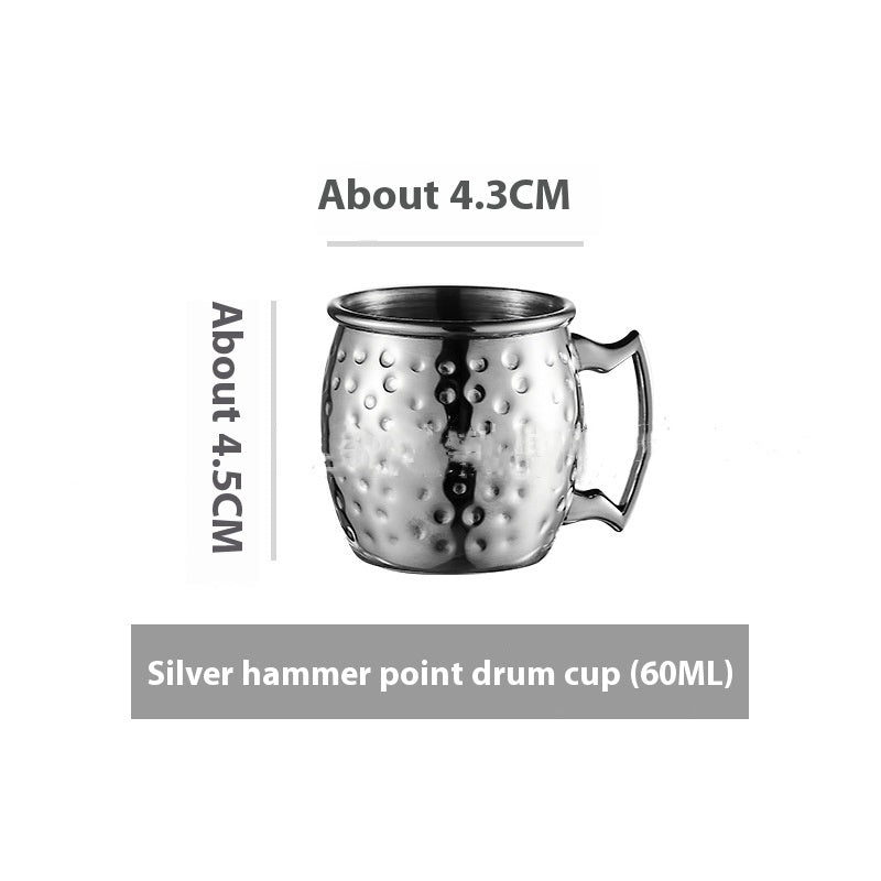 Stainless Steel Moscow Mule Cup Set - Copper Plated Drinkware for Bar & Home