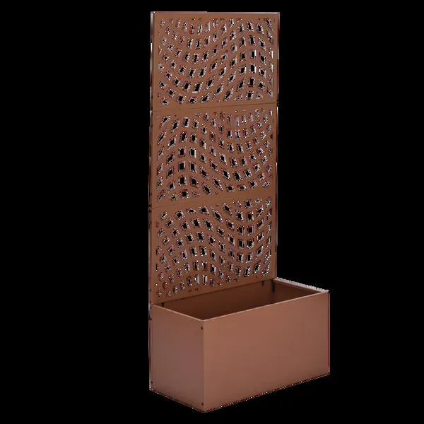 Metal Garden Bed with Trellis - 70 Inch Vertical Planter Box