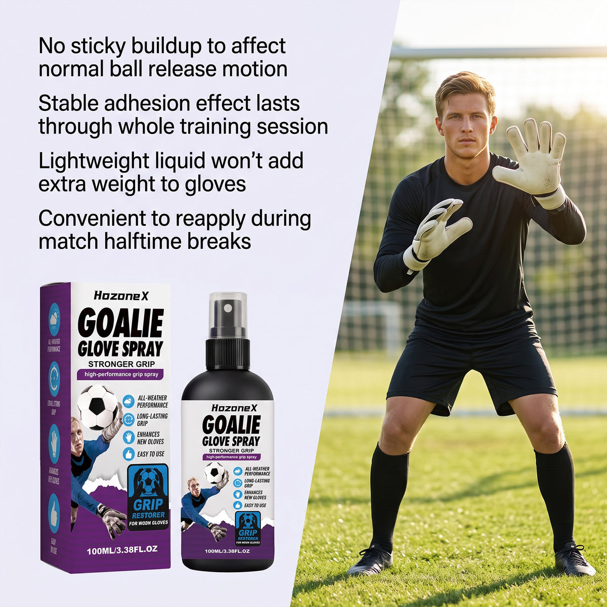 Goalkeeper Glove Spray 100ml - Grip Enhancement