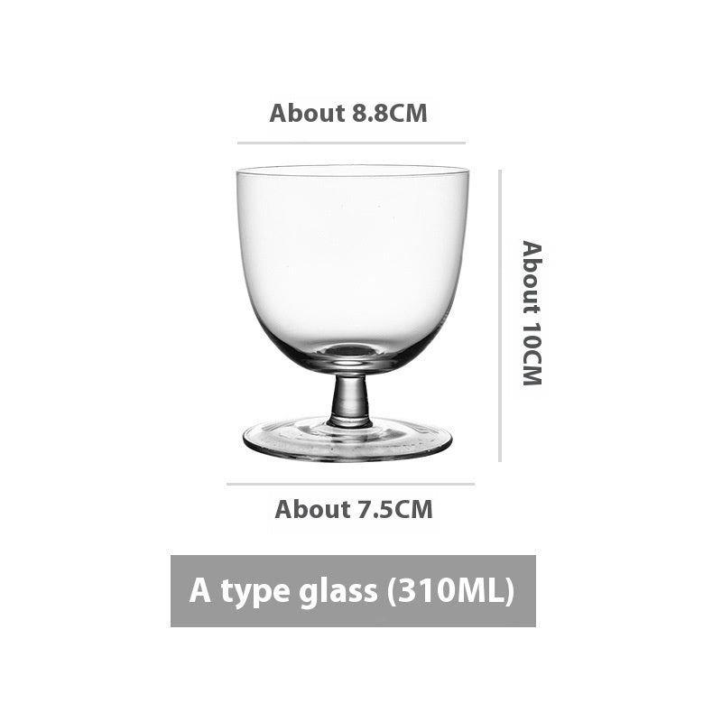 Simple Ins Style Handmade Crystal Glass Goblet - Multiple Variants