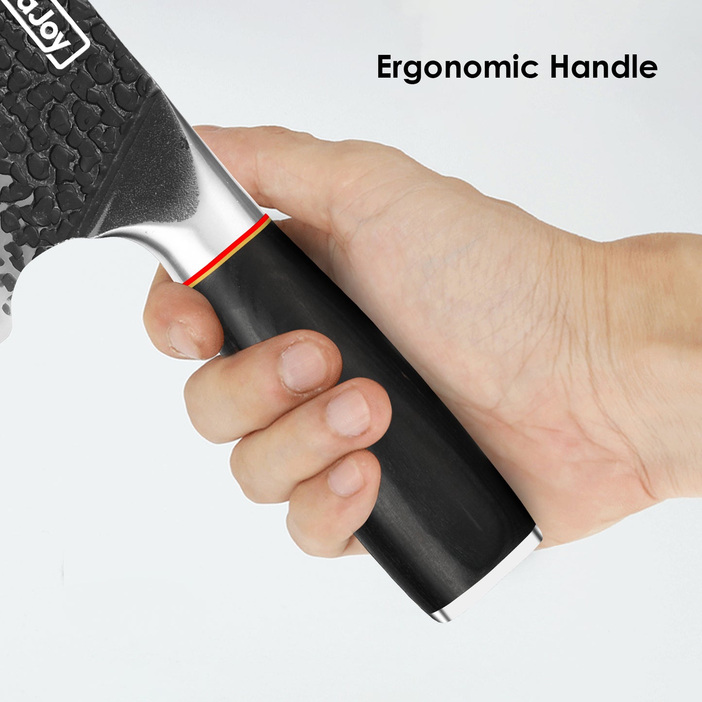 High Carbon Stainless Steel Meat Cleaver Knife - 7.3 Inch Professional Chef Knife