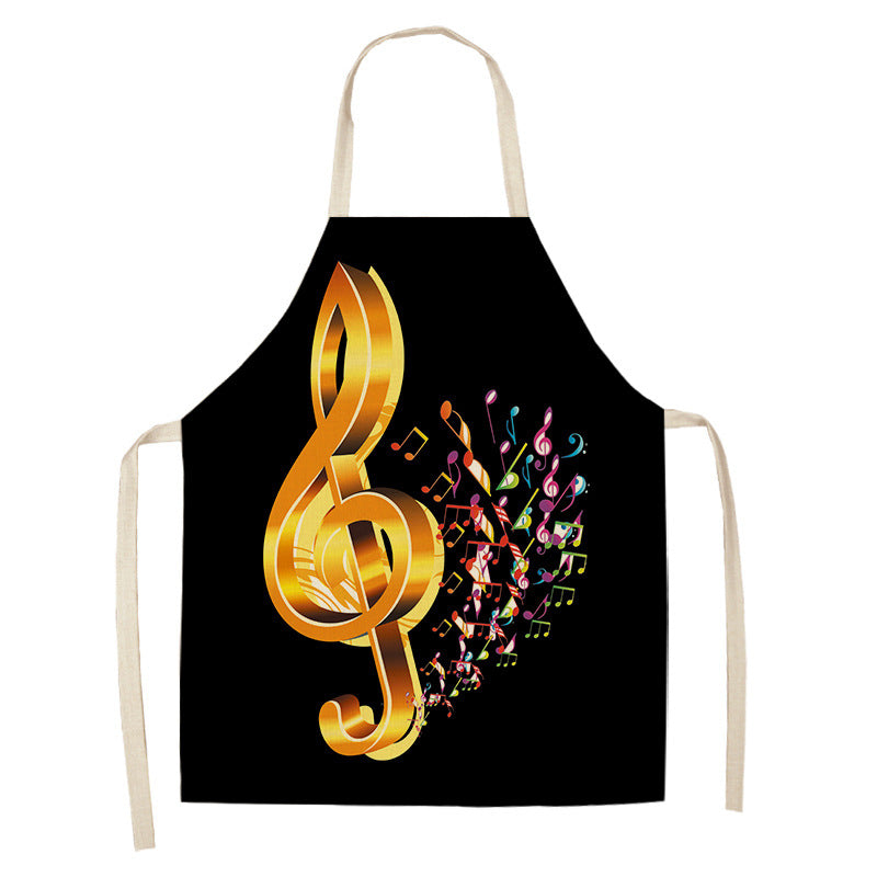 Digital Printing Linen Apron with Modern Design and Multiple Sizes