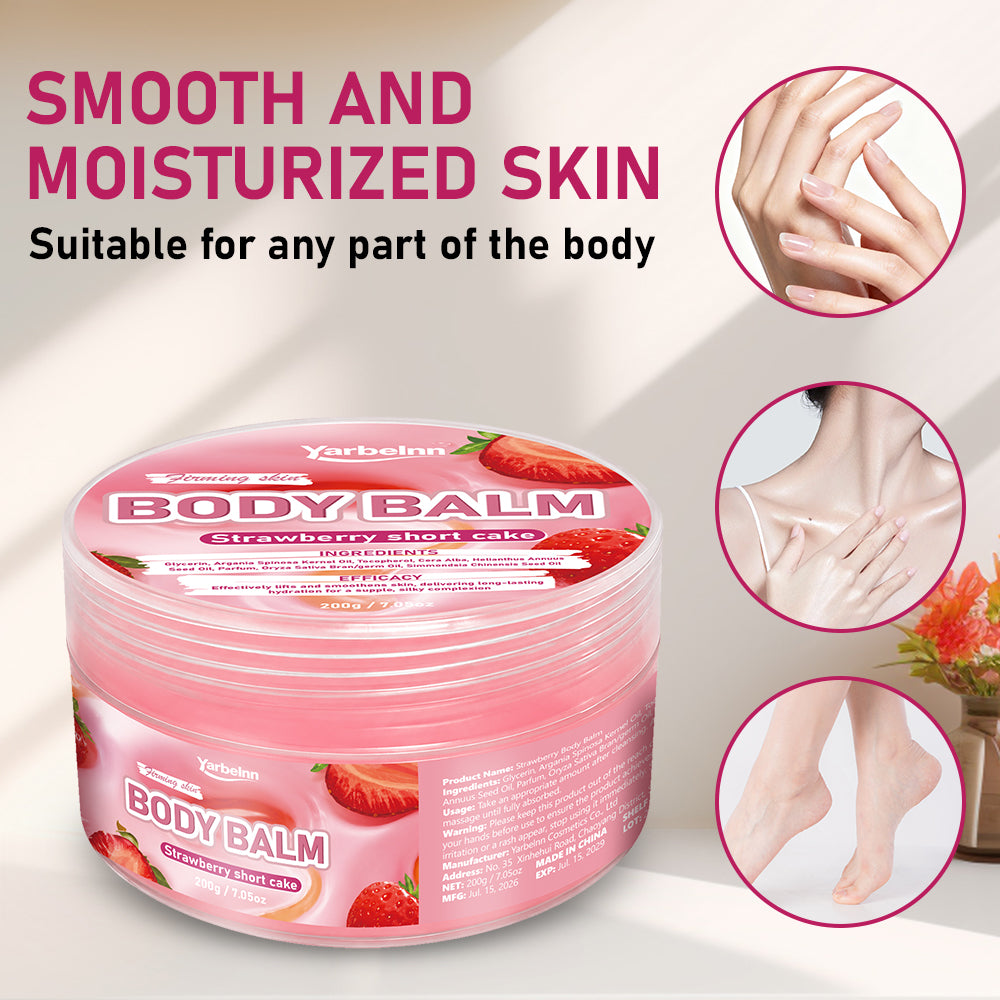 Strawberry Body Butter with Plant Oils