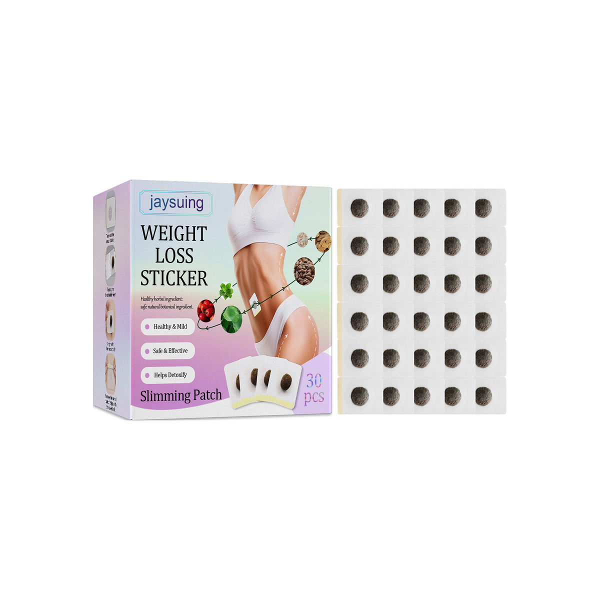 Slimming Navel Stickers Show Body Shaping Lazy