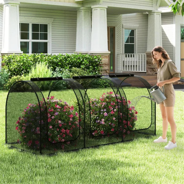 Garden Crop Cage 108"x48"x47" with High-Density Nylon Mesh