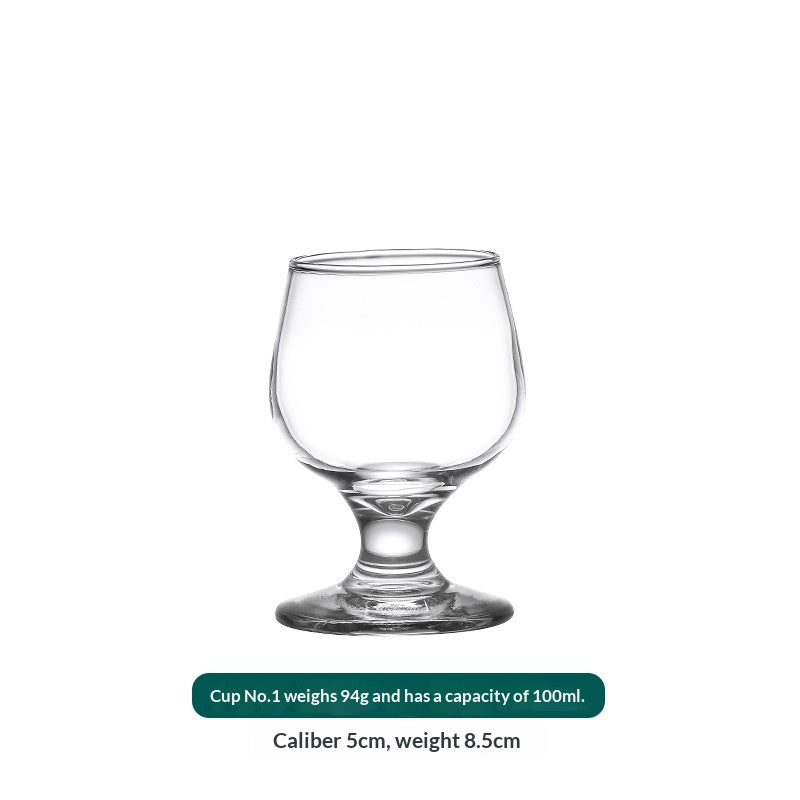 Short-Stemmed Wine Glass Set - Multiple Sizes & Quantities for Red & Brandy