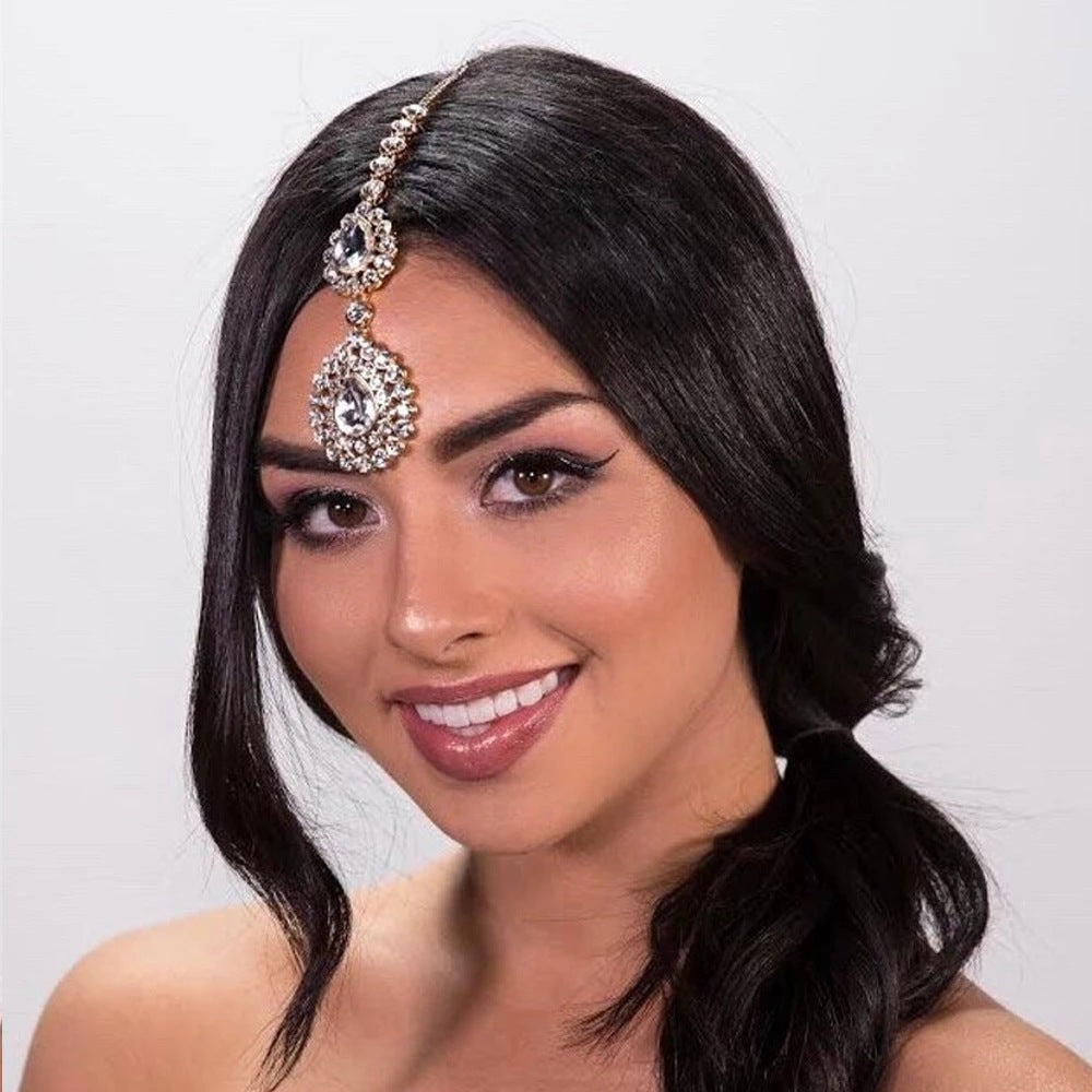 Simple Stylish Water Drop Forehead Chain Headdress Hair Band - Women’s Hair Accessory