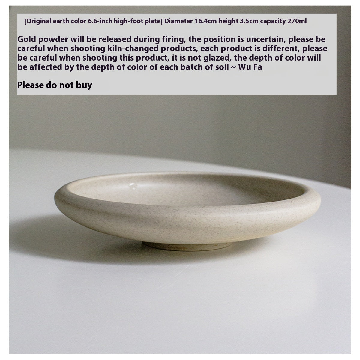 Original Earth Color Kiln Baked Restaurant Cold Dish Hot Dishes Plate