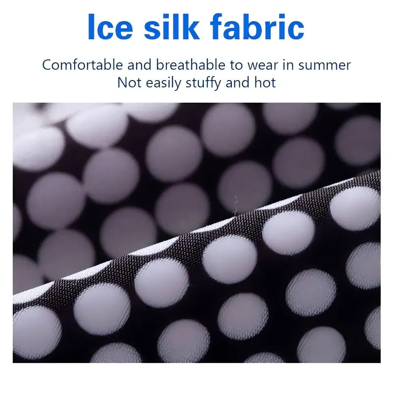 UV Resistant Ice Silk Cooling Sleeves & Face Mask Scarf Set