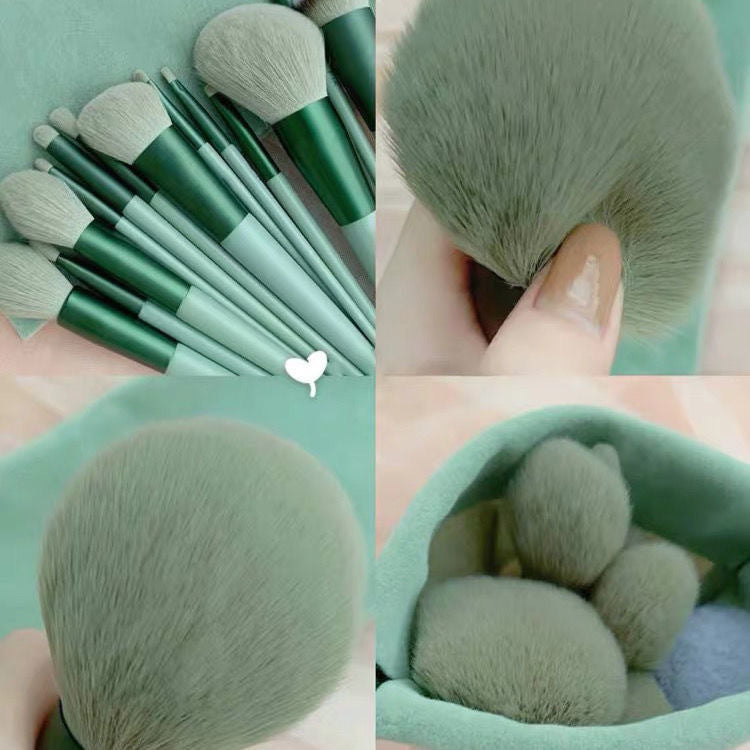 Set of 13 Soft Makeup Brushes for Face Blush Powder - Quick-Drying & Super Gentle
