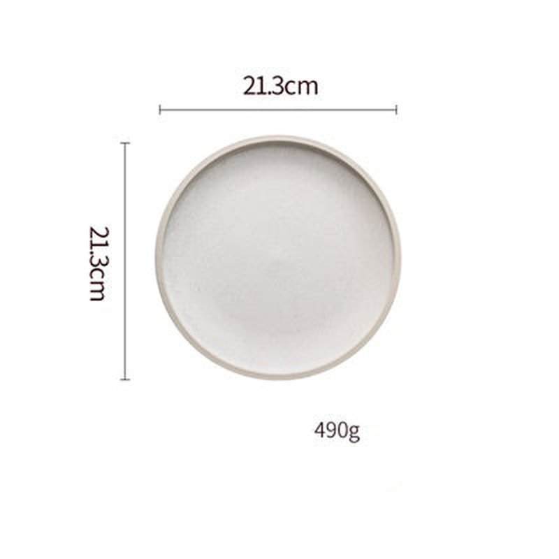 Ceramic Dinner Plate Set - Matte Finish, Microwave & Dishwasher Safe