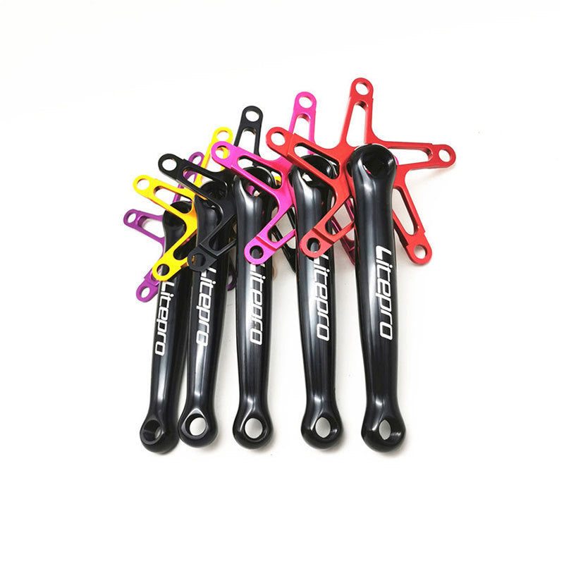 Ultra-Light Folding Bicycle Crankset - Square Hole Aluminum Alloy Bike Part