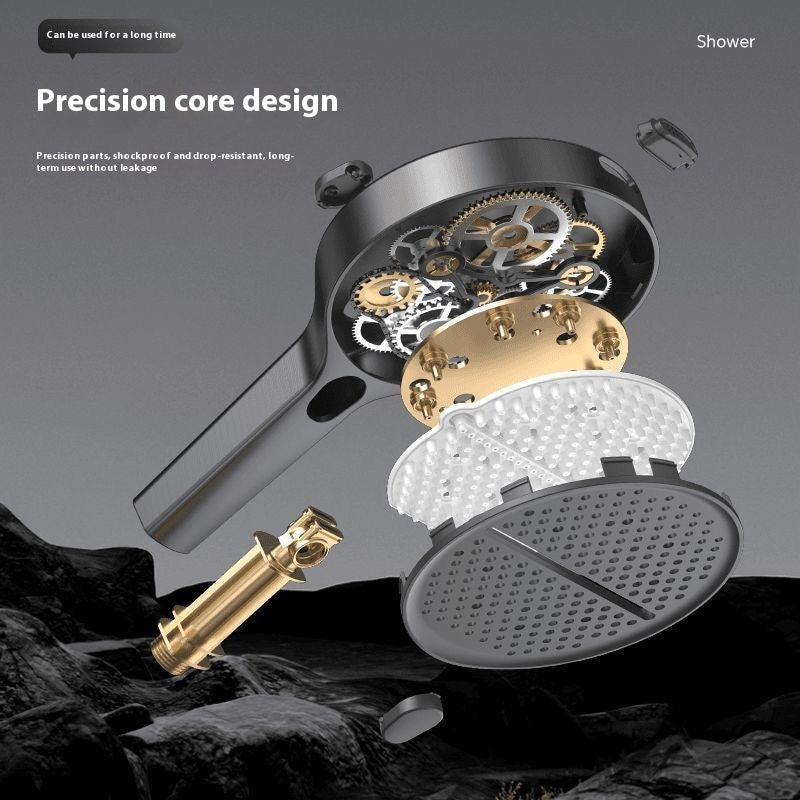 Pressurized Shower Head with Hose and Bracket - Multiple Colors