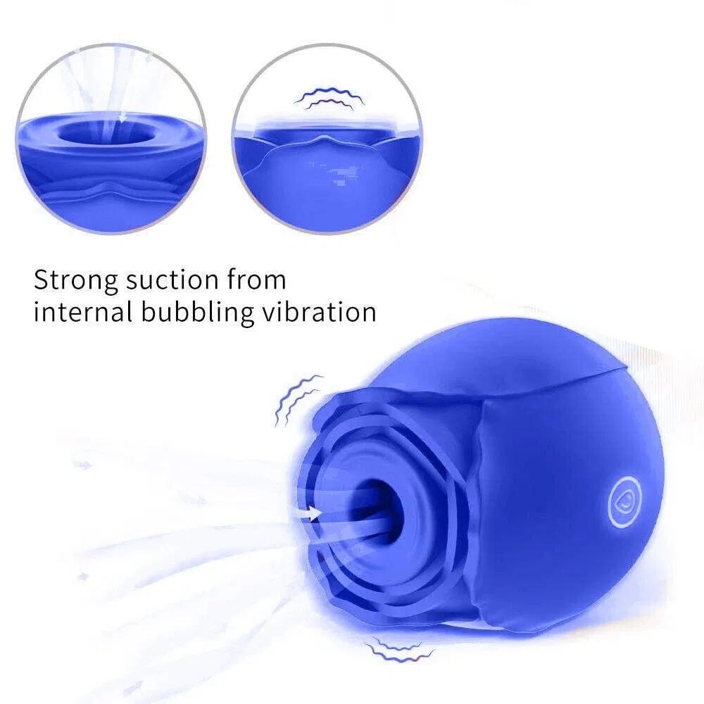 Rose Clitoral Sucking Vibrator - 10-Speed Rechargeable Personal Massager