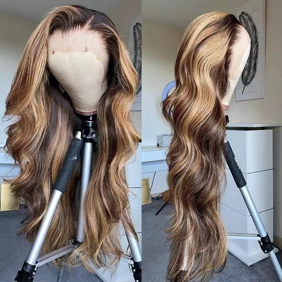 Women's Synthetic Long Wavy Hair Wig with Gradient Style - Multiple Colors & Lengths