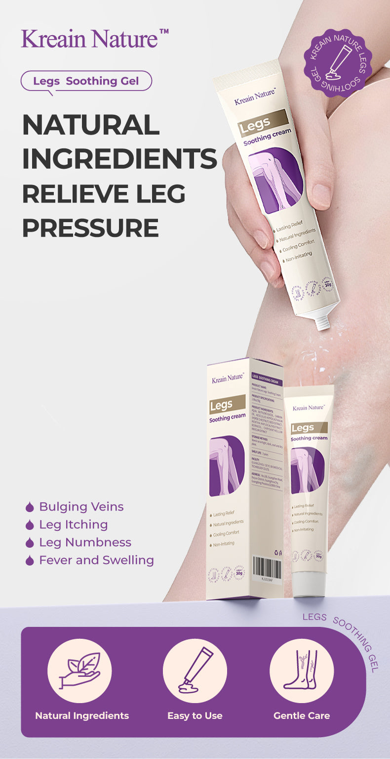 Varicose Vein Relief Cream with Centella Asiatica Root Extract