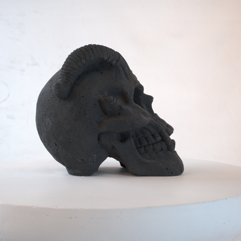 Fireproof Skull Gas Log for Fire Pit & Fireplace - Halloween Decor